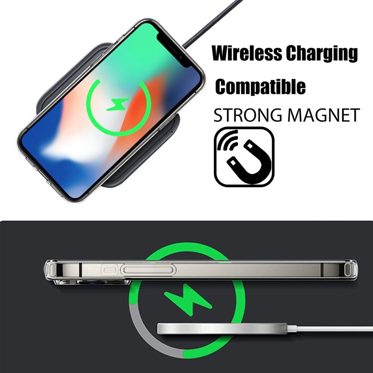 iPhone X/XS clear case magnetic cover - Image 3