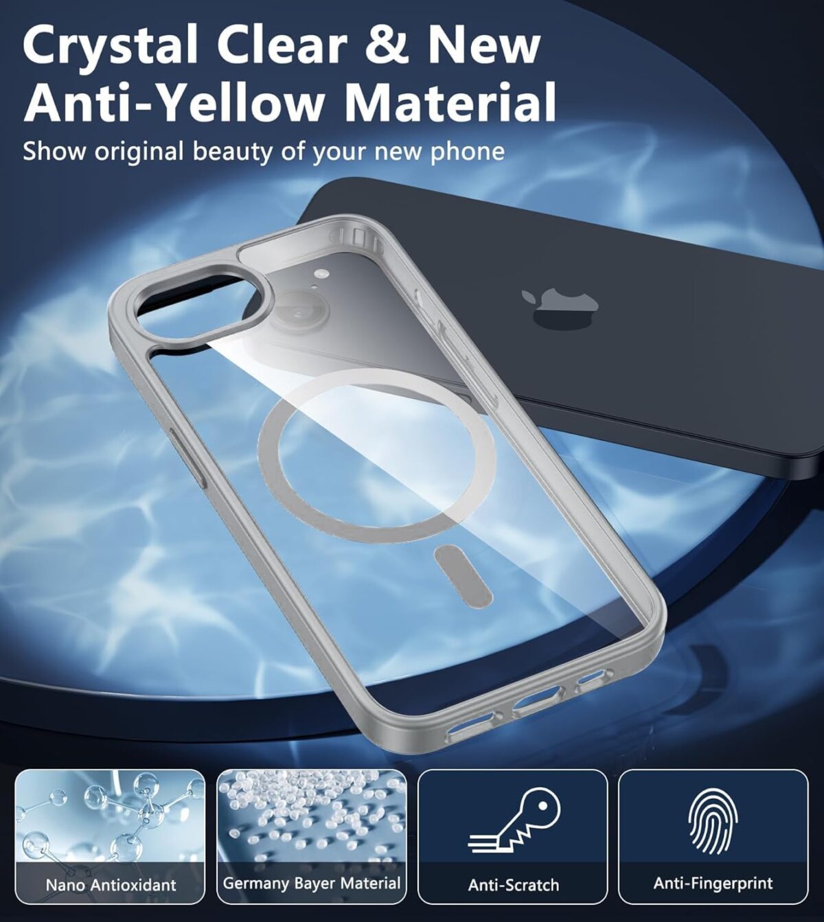 iPhone 16E clear case magnetic cover - Image 3