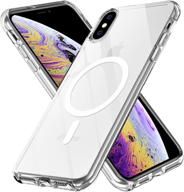 iPhone X/XS clear case magnetic cover