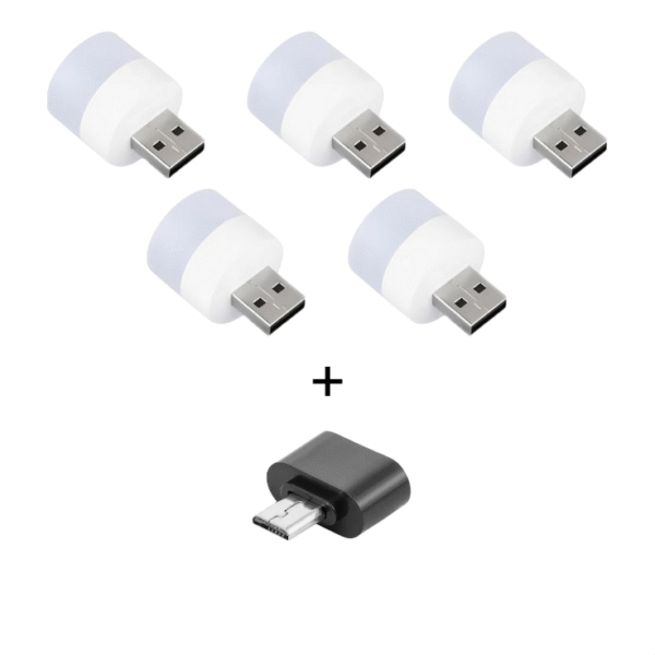 USB LED Small (5 Pcs) + OTG Combo