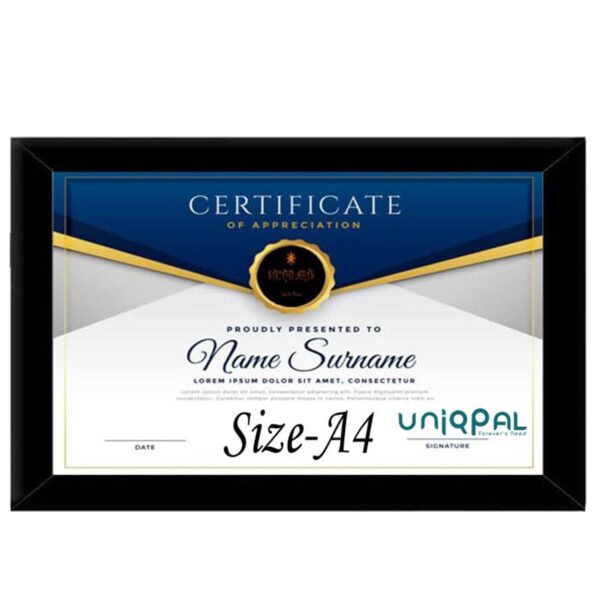 A4 Size Black Square Photo Frame