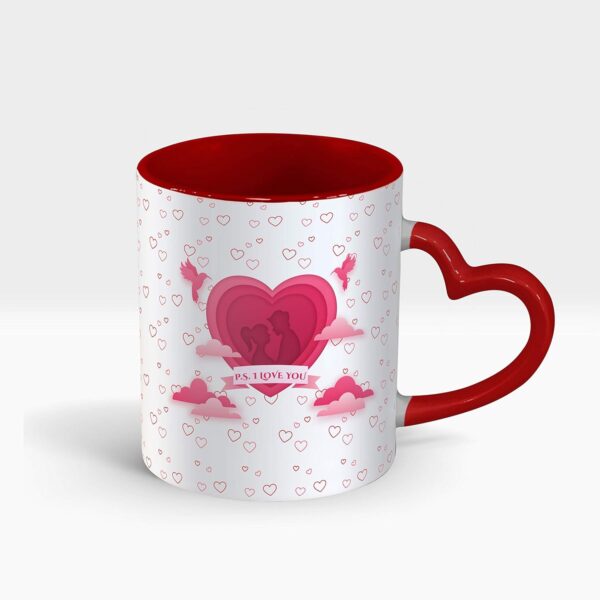 I Love You Heart Handle Coffee Mug