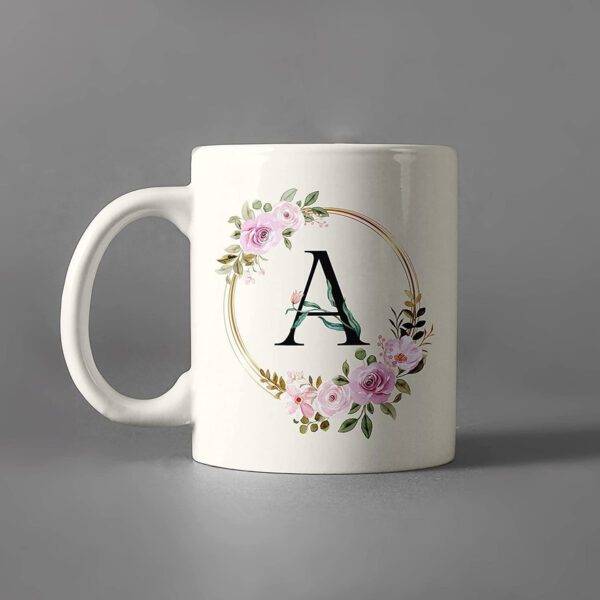 Letter Word White Printed Coffee Mug